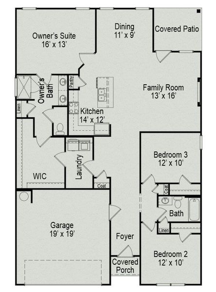 2D floor plan layout of this home in Jackson Hills, Clarksville, TN (Image 4). 2D floor plan layout of this home in Jackson Hills, Clarksville, TN (Image 4).