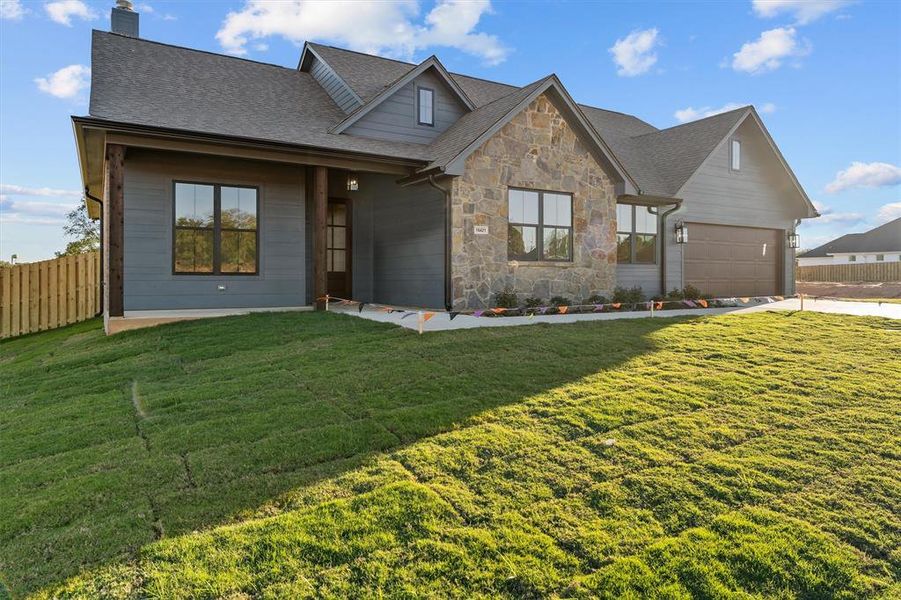 Exterior details and patio area of a home in , Lindale (Image 4). Exterior details and patio area of a home in , Lindale (Image 4).