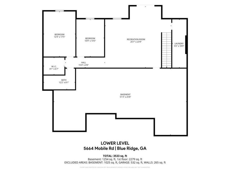 2D floor plan layout of this home in , Blue Ridge, GA (Image 6). 2D floor plan layout of this home in , Blue Ridge, GA (Image 6).