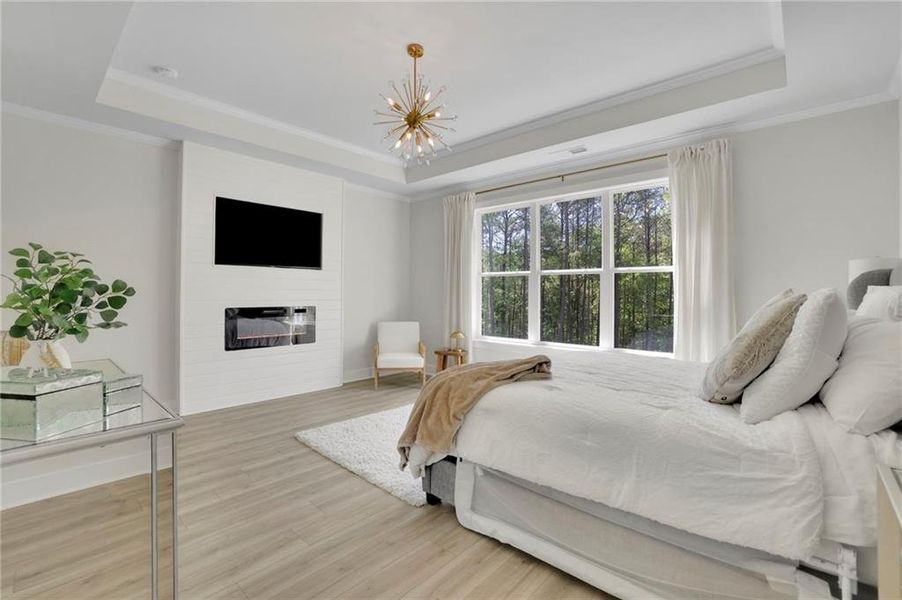 Furnished interior view inside a new home in , Monroe (Image 51).