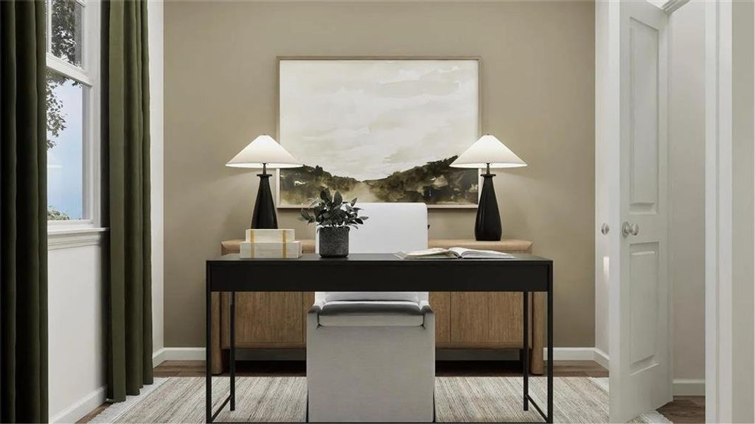 Furnished interior view inside a new home in , Locust Grove (Image 19).