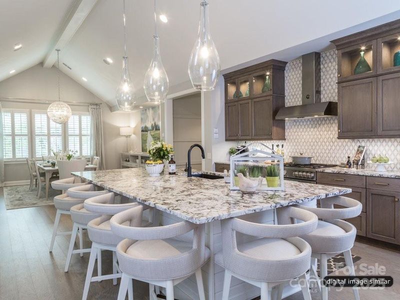 Furnished interior view inside a new home in , Charlotte (Image 10).