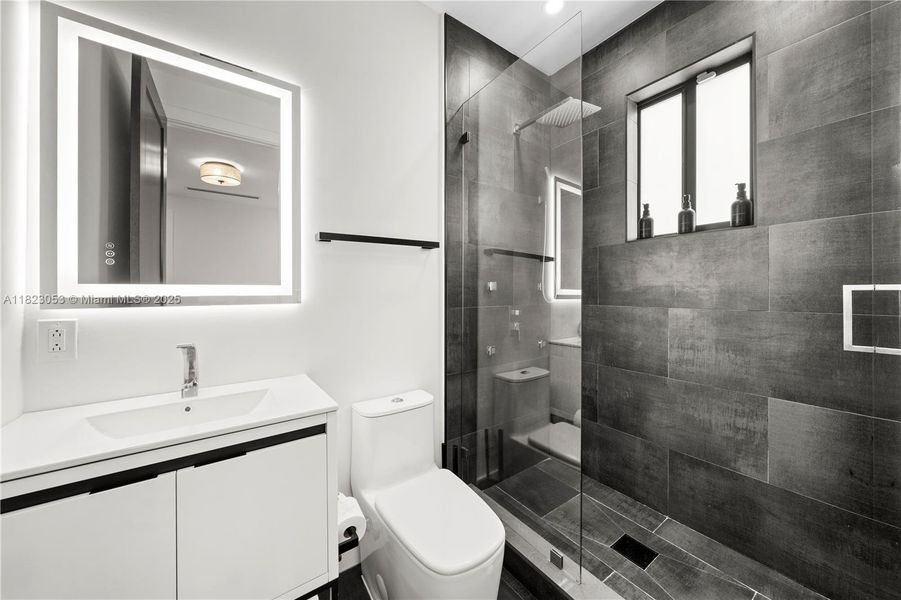 Furnished interior view inside a new home in , Miami (Image 21).