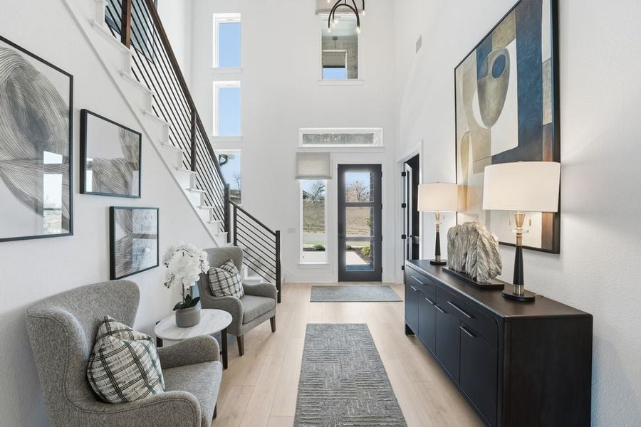 Furnished interior view inside a new home in Travisso, Leander (Image 15).