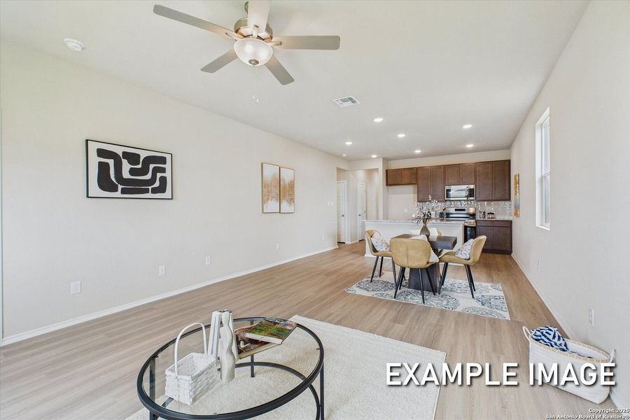 Furnished interior view inside a new home in Agave, San Antonio (Image 19).
