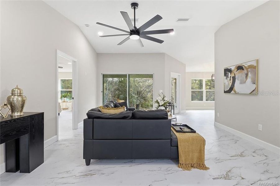 Furnished interior view inside a new home in , Citrus Springs (Image 10).