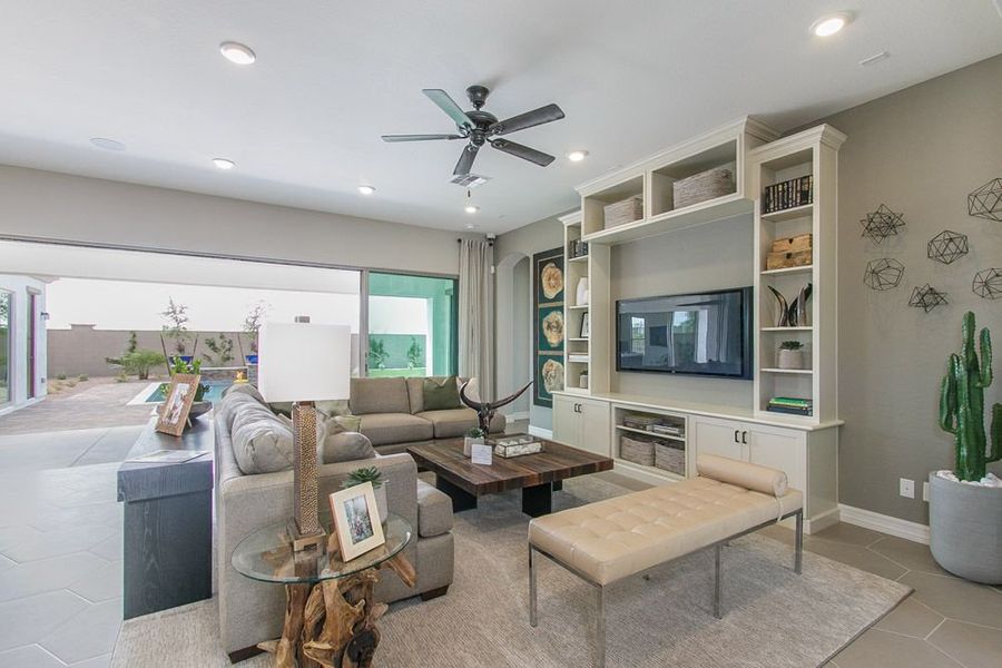 Furnished interior view inside a new home in Harmony at Montecito in Estrella, Goodyear (Image 6).