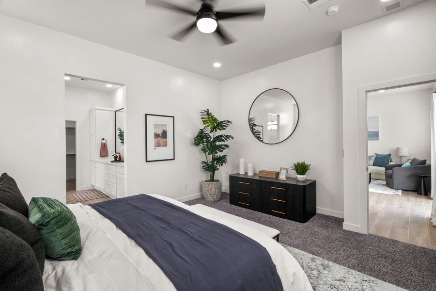 Furnished interior view inside a new home in Paseo Del Este Unit 9, El Paso (Image 26).