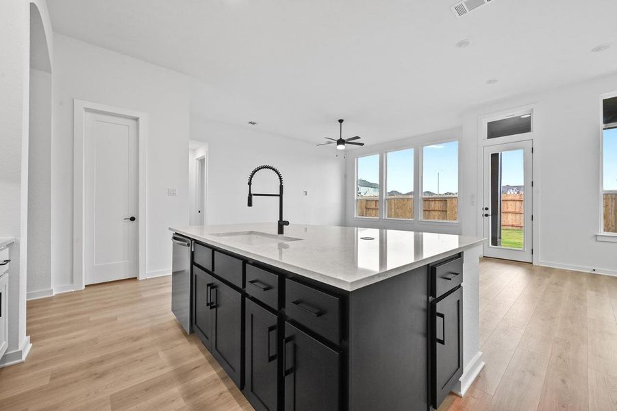 Furnished interior view inside a new home in Crosswinds, Kyle (Image 11). Furnished interior view inside a new home in Crosswinds, Kyle (Image 11).