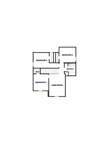 2D floor plan layout of this home in Venetian Pines, Conroe, TX (Image 4).