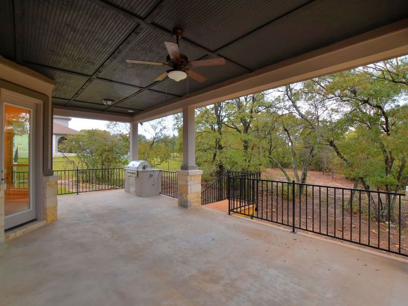 Representative exterior details of a home built from the Madera II by Giddens Homes in Scofield Farms Estates, Georgetown (Image 114).