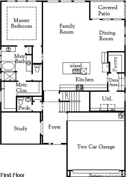 2D floor plan layout of this home in Stillwater Ranch, San Antonio, TX (Image 5). 2D floor plan layout of this home in Stillwater Ranch, San Antonio, TX (Image 5).