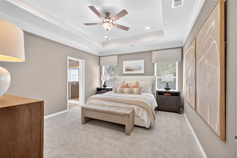Furnished interior view inside a new home in The Stiles, Cartersville (Image 40).