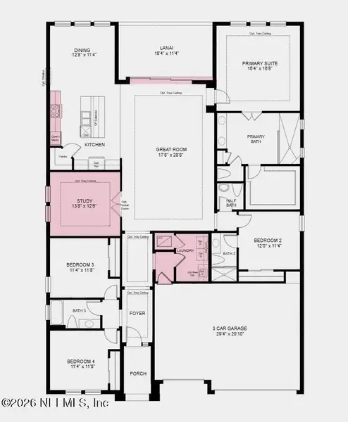 2D floor plan layout of this home in , Yulee, FL (Image 2). 2D floor plan layout of this home in , Yulee, FL (Image 2).