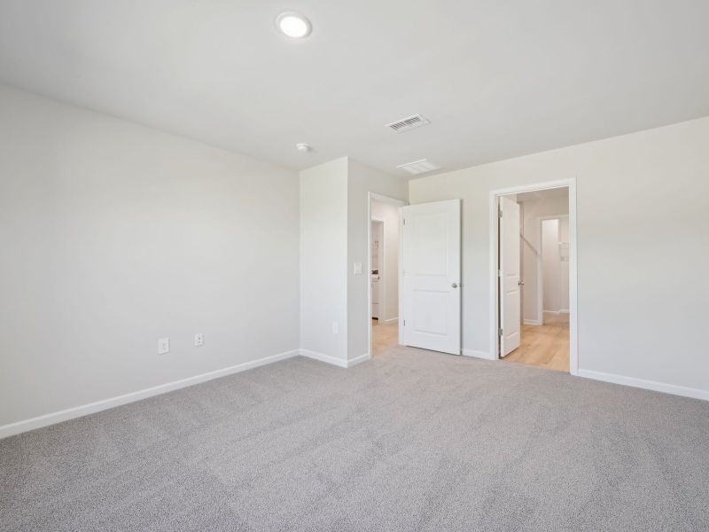 Spacious, unfurnished interior of a new home in Cadence Meadows Townes, Zebulon (Image 17). Spacious, unfurnished interior of a new home in Cadence Meadows Townes, Zebulon (Image 17).
