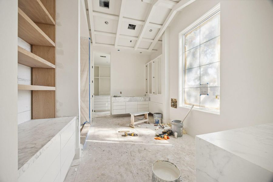 In-progress construction of a new home in , West University Place, TX (Image 7).