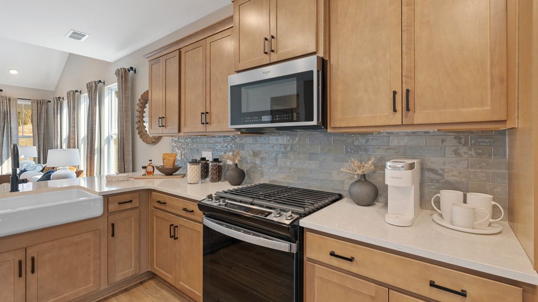Representative furnished interior of a home built from the Finley by DRB Homes in Iris Meadows, Moore (Image 9).