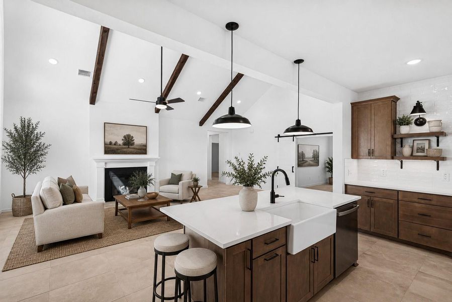 Kitchen open to the great toom (*Photo not of actual home and used for illustration purposes only.) Kitchen open to the great toom (*Photo not of actual home and used for illustration purposes only.)