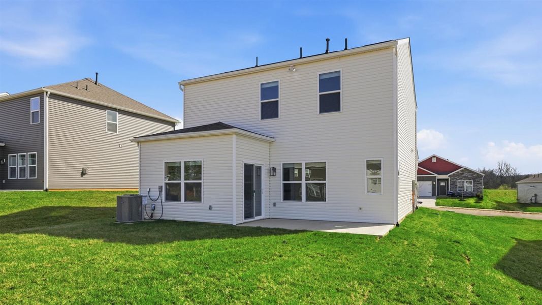 Exterior details and patio area of a home in Millstone Village, Morristown (Image 2).