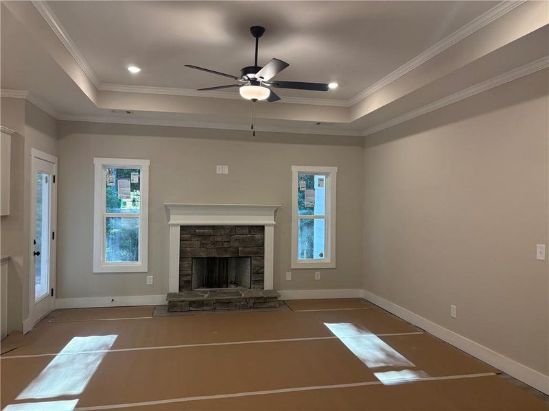 In-progress construction of a new home in , Dallas, GA (Image 33).