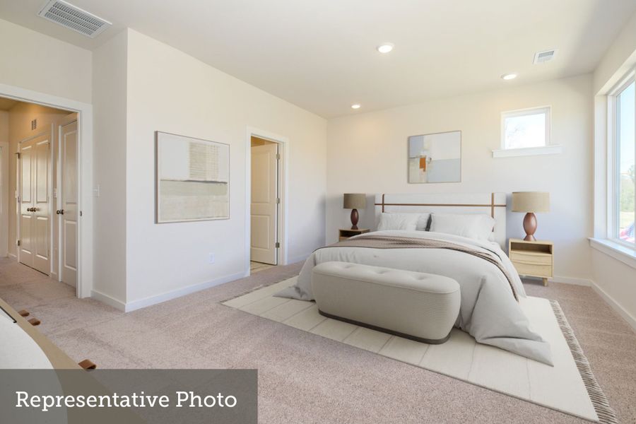 Furnished interior view inside a new home in Central Living at Craig, Charlotte (Image 5).