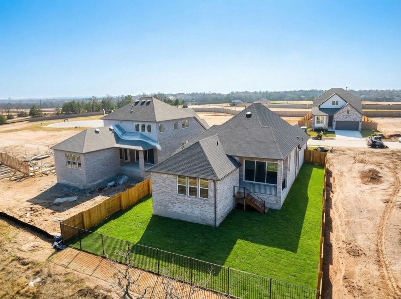 Exterior details and patio area of a home in The Colony - 50', Bastrop (Image 27).