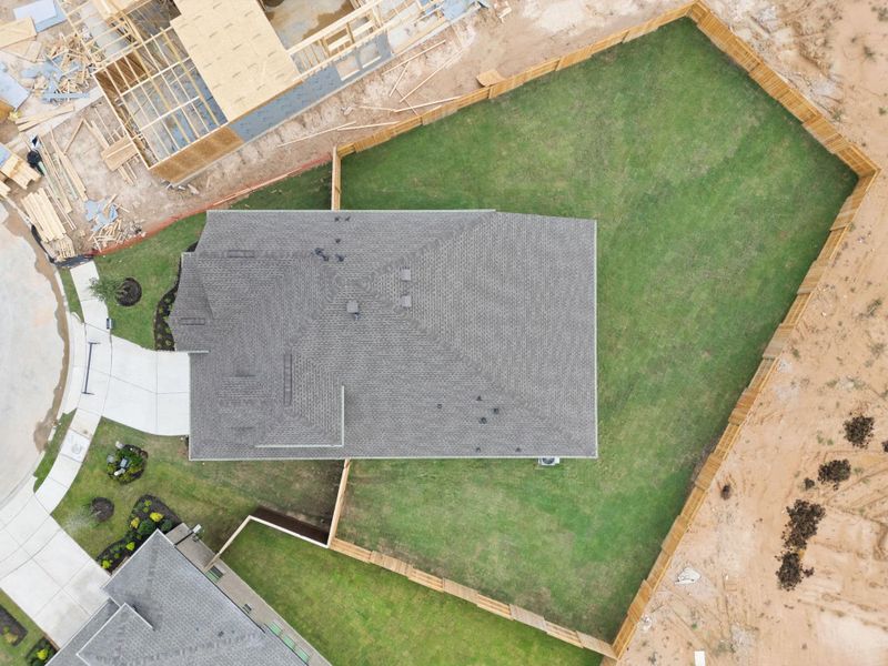 Exterior details and patio area of a home in The Trails, New Caney (Image 23).