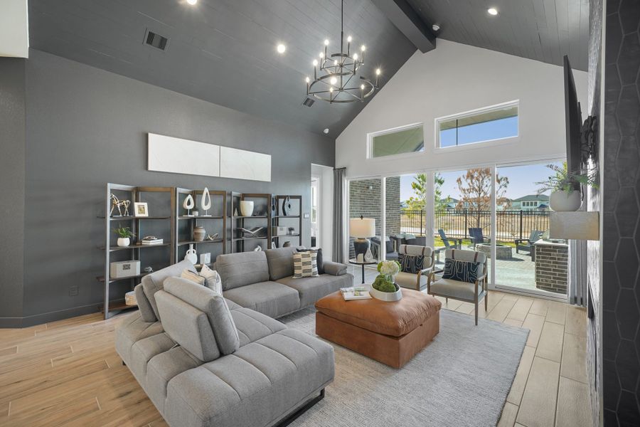 Furnished interior view inside a new home in Elyson, Katy (Image 9).