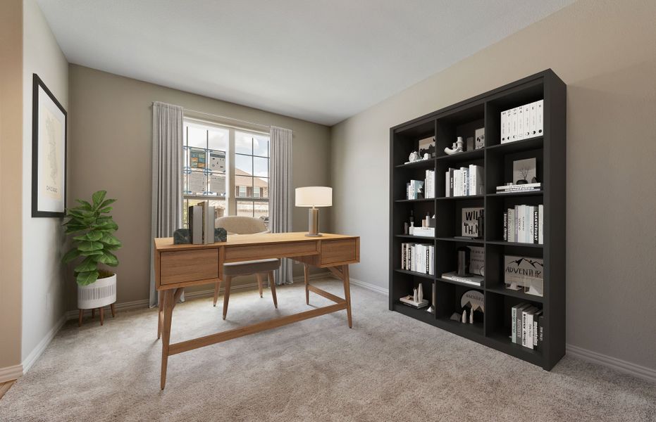 Representative furnished interior of a home built from the Burnet by Pulte Homes in Kings Way, Denton (Image 9).