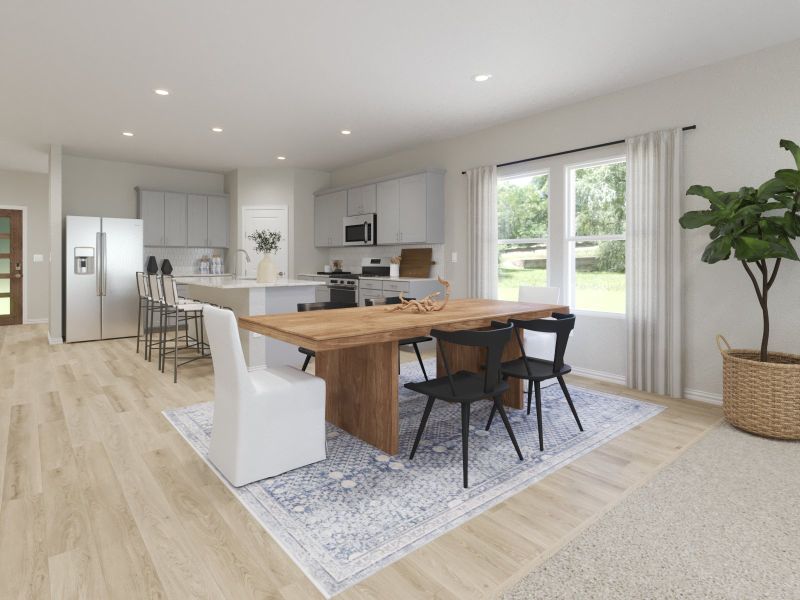 Furnished interior view inside a new home in Stella Hills, Denton (Image 4).