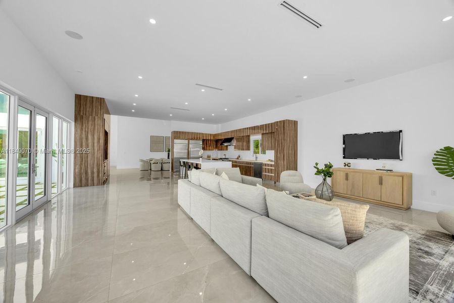 Furnished interior view inside a new home in , Miami (Image 8).