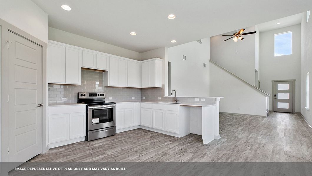 Furnished interior view inside a new home in Frontier, Mustang Ridge (Image 3).