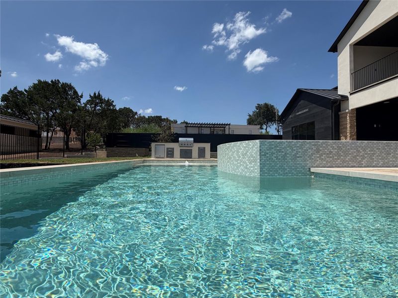 Exterior details and patio area of a home in The Overlook at Westlake, Austin (Image 3).