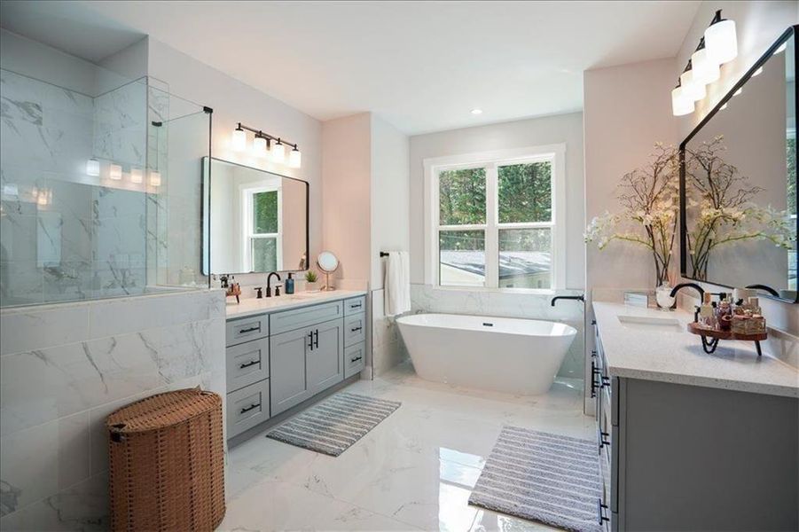 Furnished interior view inside a new home in , Acworth (Image 55).