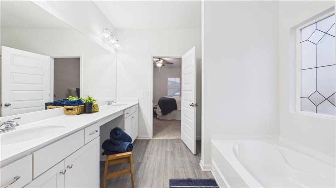 Furnished interior view inside a new home in , Cartersville (Image 43).