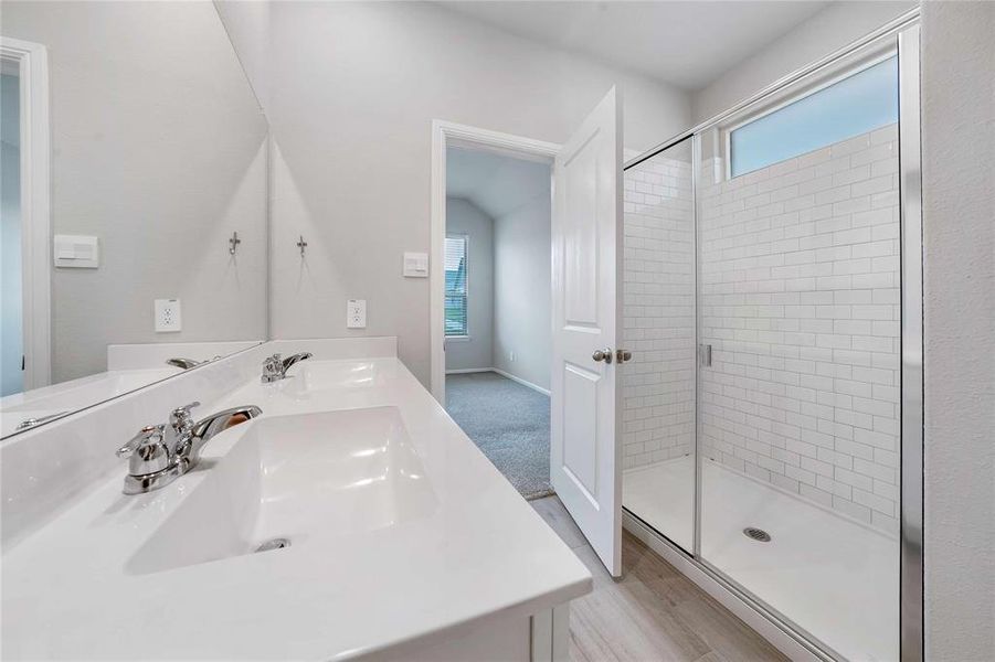 Furnished interior view inside a new home in Heritage Village, Haltom City (Image 12).