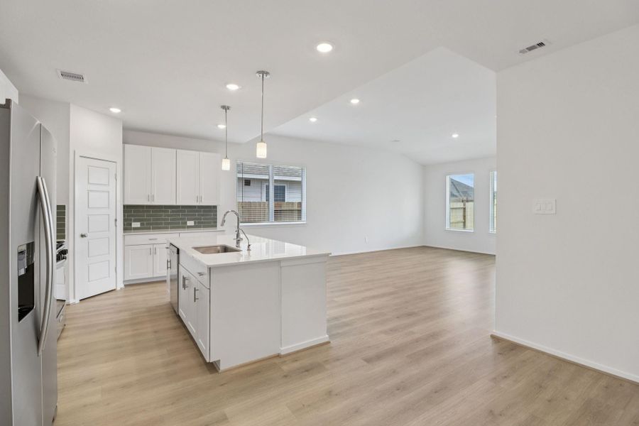 Furnished interior view inside a new home in Landing Meadows - Premier Series, New Caney (Image 7).