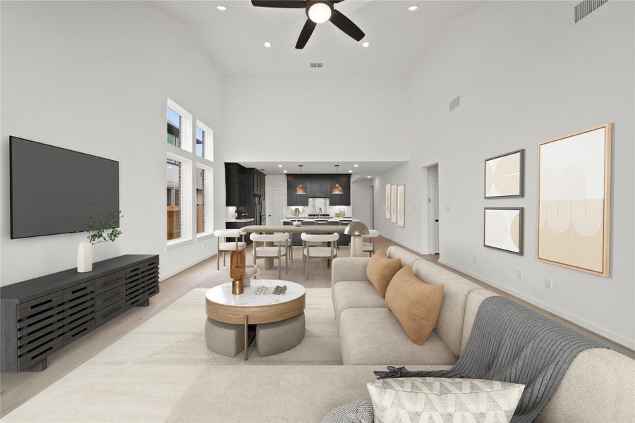 REPRESENTATIVE PHOTO*VIRTUALLY STAGED* FAMILY ROOM & DINING AREA REPRESENTATIVE PHOTO*VIRTUALLY STAGED* FAMILY ROOM & DINING AREA