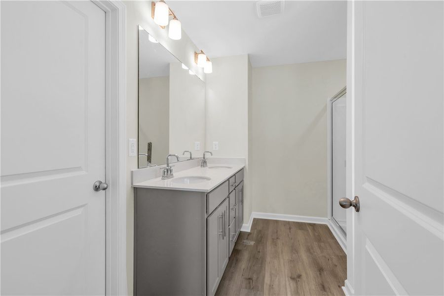 Furnished interior view inside a new home in Brownstone Park, Easley (Image 7).