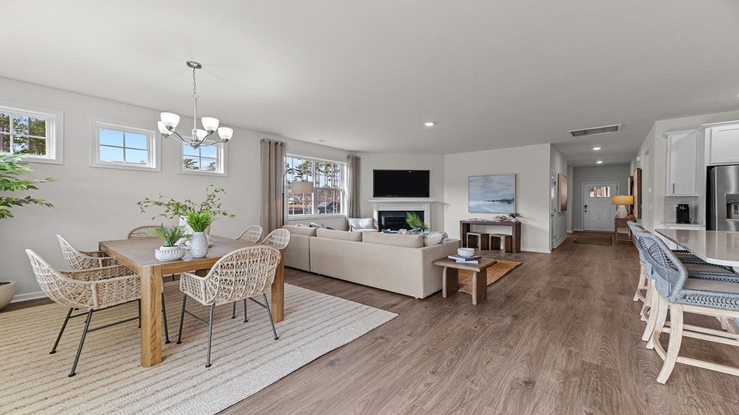 Representative furnished interior of a home built from the Clifton by D.R. Horton in Quarry Hills - Freedom, Swepsonville (Image 23).
