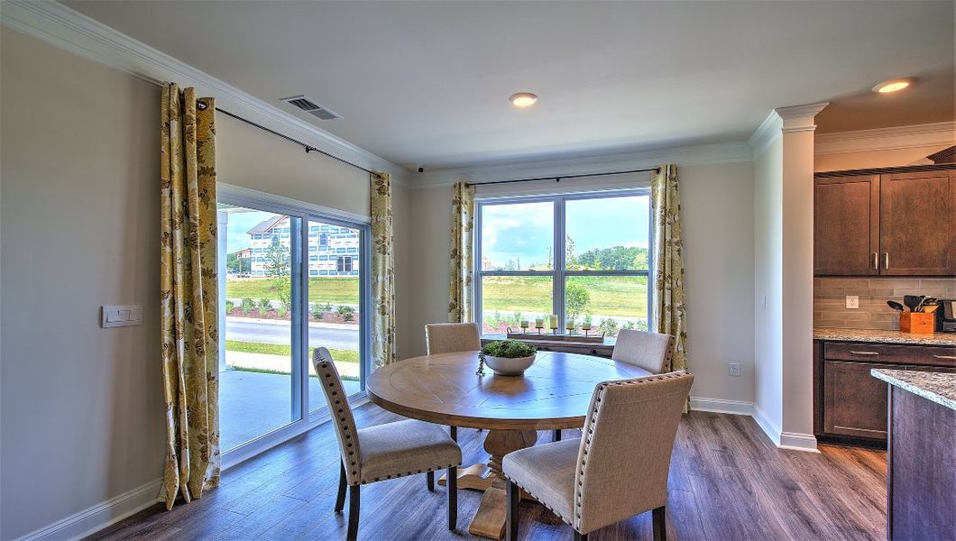 Furnished interior view inside a new home in Reserve at Tap Root Farms, Fletcher (Image 12). Furnished interior view inside a new home in Reserve at Tap Root Farms, Fletcher (Image 12).