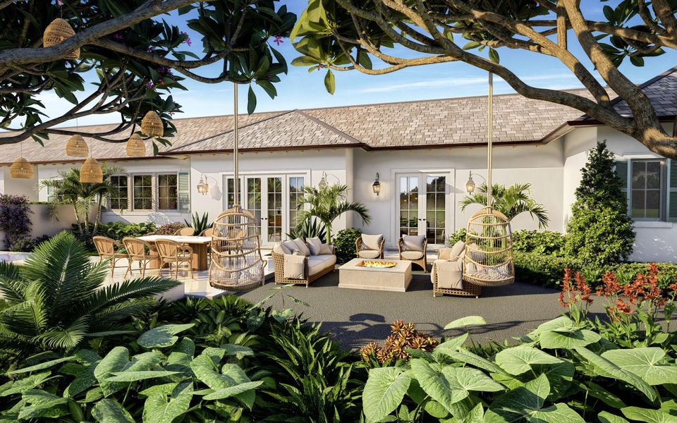 Garden off the Club room