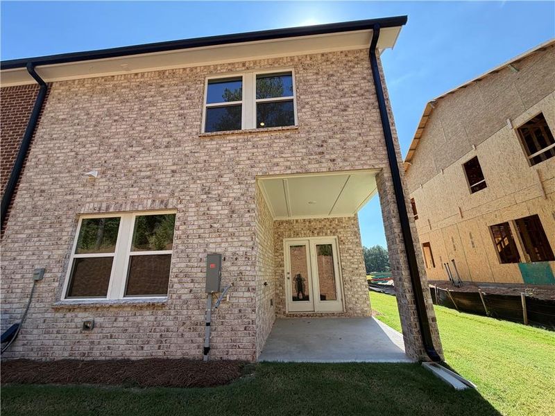 Exterior details and patio area of a home in Kendall Grove, McDonough (Image 4).