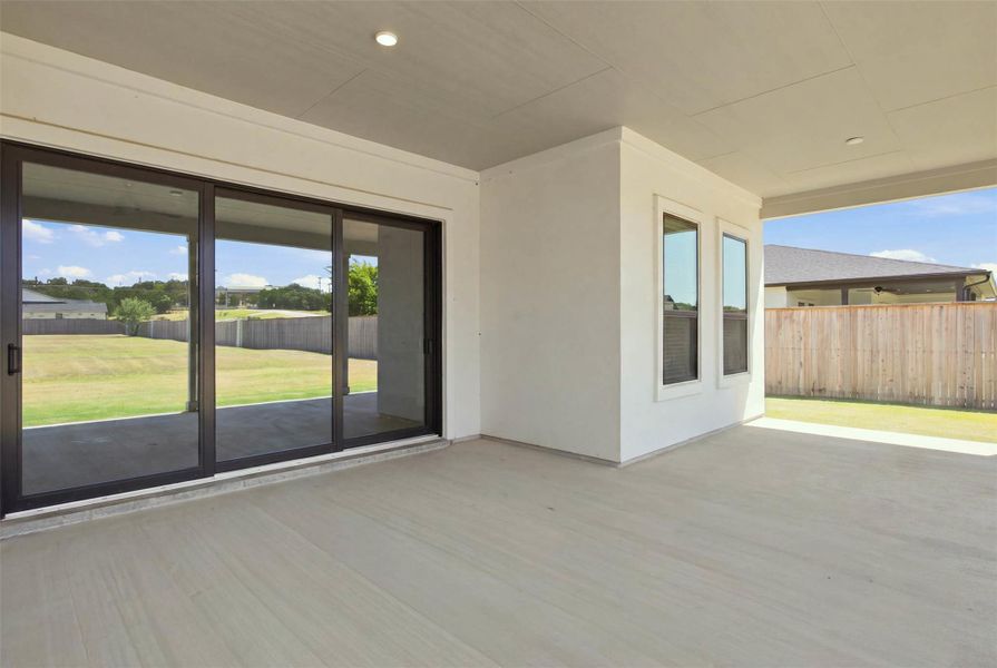 Exterior details and patio area of a home in Northfork, Liberty Hill (Image 3).