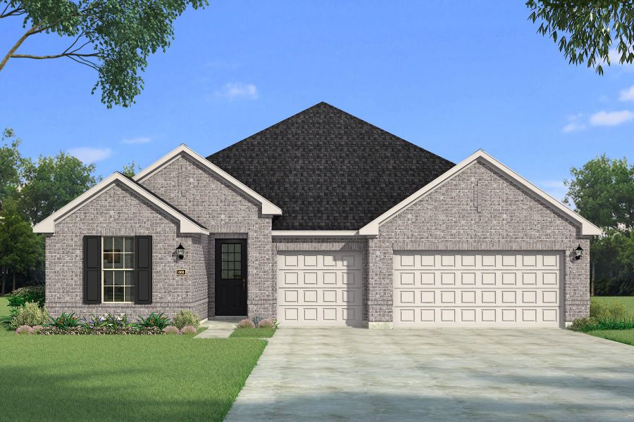 Representative exterior photo of a completed home built from the Madrid by Mattamy Homes in Sutton Fields, Celina, TX (Image 4).