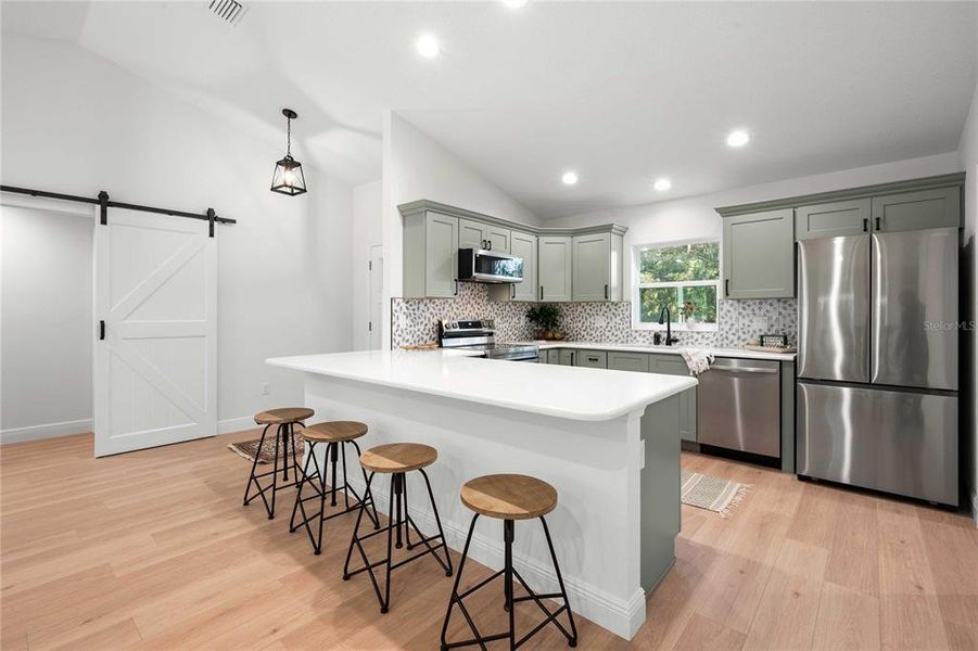 Furnished interior view inside a new home in , Lake Panasoffkee (Image 29).