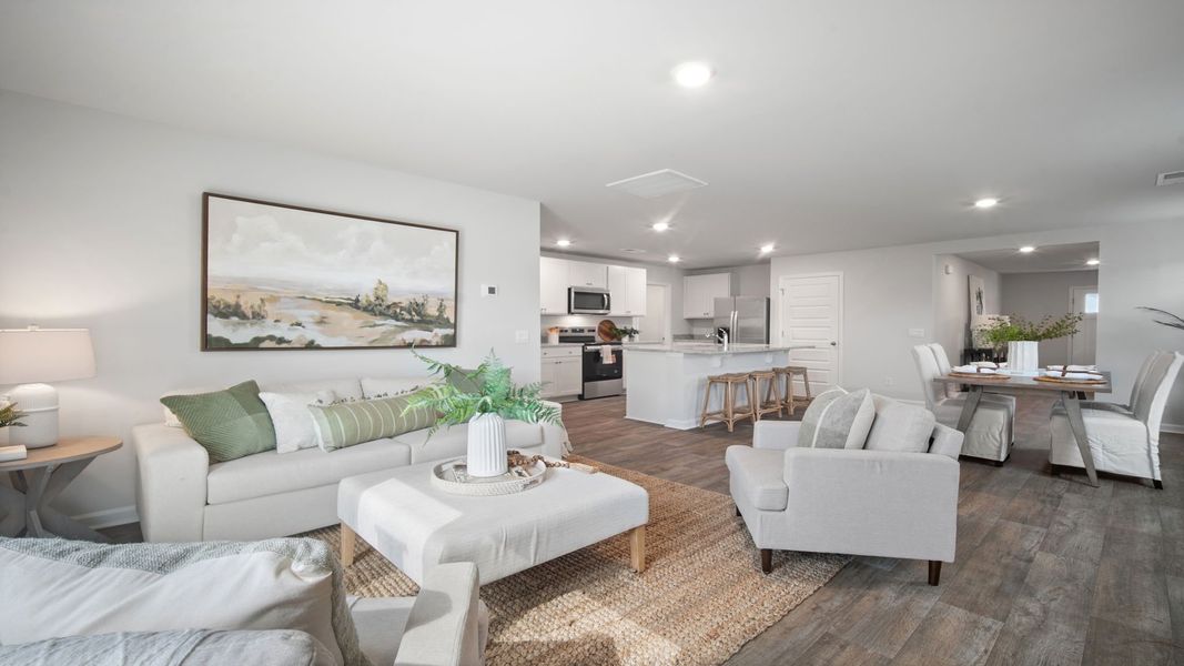 Furnished interior view inside a new home in The Groves at Bees Creek, Ridgeland (Image 17).