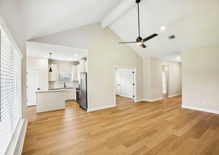 Natural light floods the home. Natural light floods the home.