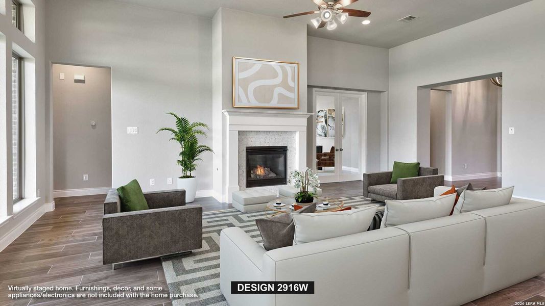 Furnished interior view inside a new home in Meadows of Mill Creek, Seguin (Image 4). Furnished interior view inside a new home in Meadows of Mill Creek, Seguin (Image 4).