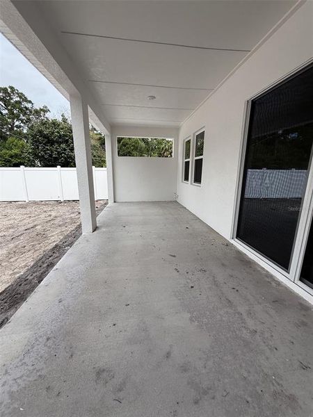 Exterior details and patio area of a home in , Tampa (Image 2). Exterior details and patio area of a home in , Tampa (Image 2).